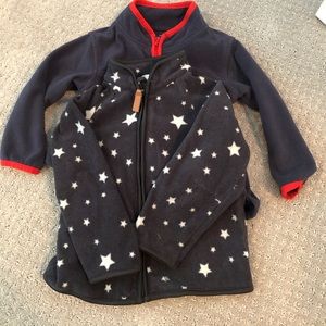 Bundle of 2 zip down sweatshirts